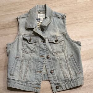 Light Blue Denim Vest